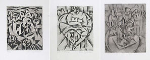 ROBERTO MARCELLO (IRAS) BALDESSARI, Three Futurist Etchings
